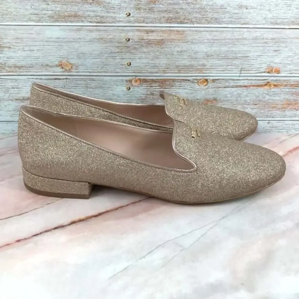 Kate Spade Claudia Loafer in Rose Gold - EUC